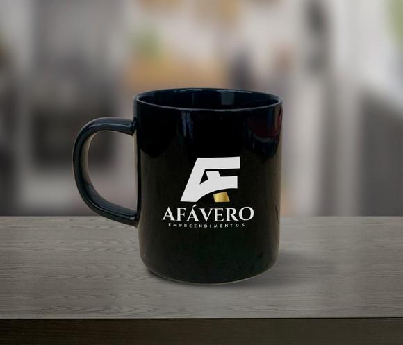 Caneca Preta Personalizada 200ml de Porcelana