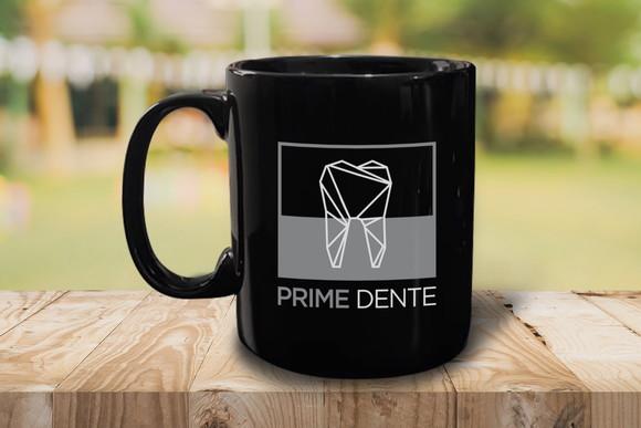 Caneca Porcelana Personalizada Preta 300ml Kit 48 Unidades