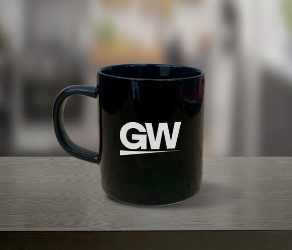 Caneca Preta Personalizada 200ml de Porcelana