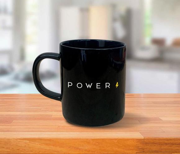 Caneca Preta Personalizada 200ml de Porcelana