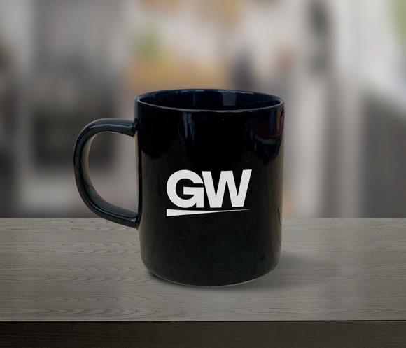 Caneca Preta Personalizada 200ml de Porcelana