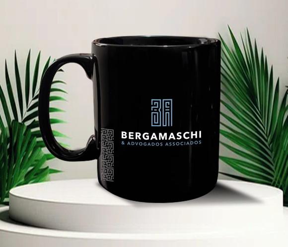 Caneca Preta Personalizada 300ml - 12 Unidades