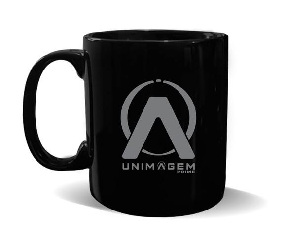 Caneca Preta Personalizada 300ml - Kit 36 Unidades