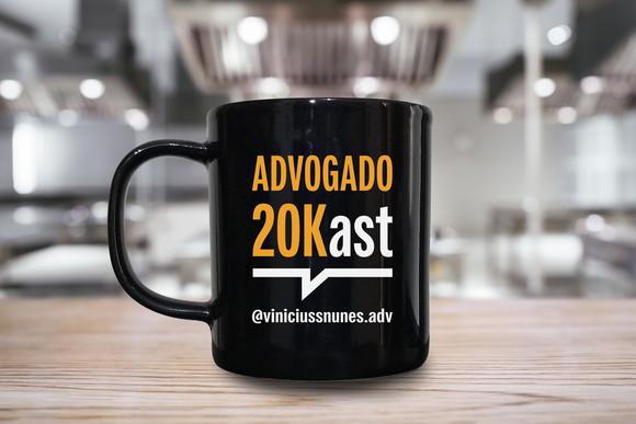 Caneca Preta Personalizada de 300ml - Kit 48 Unidades