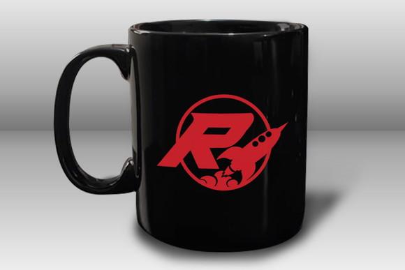 Caneca Preta Personalizada de Porcelana 300ml - 12 Unidades