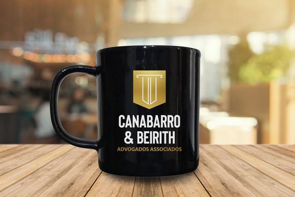 Caneca Preta Personalizada de Porcelana 300ml - 24 Unidades