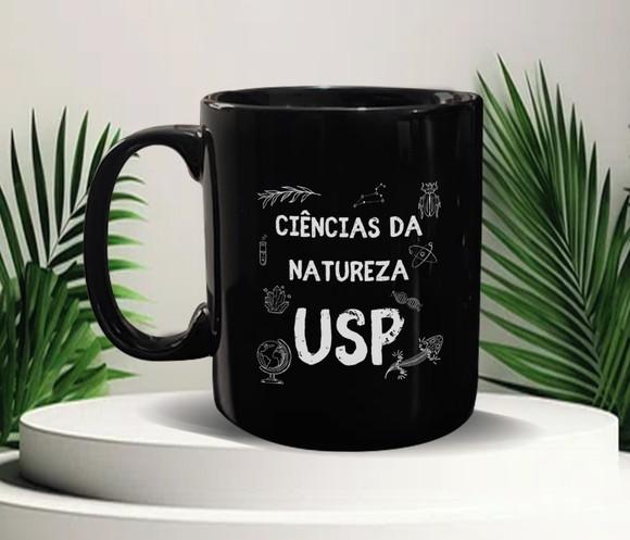 Caneca Preta Personalizada de Porcelana 300ml - 48 Unidades
