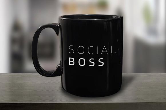 Caneca Preta Personalizada de Porcelana 300ml - 48 Unidades