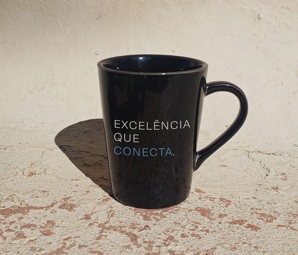 Caneca Preta Tulipa Personalizada 250ml - 100 Unidades