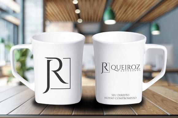 Caneca Quadrada Personalizada 160ml Porcelana - 12 Unidades