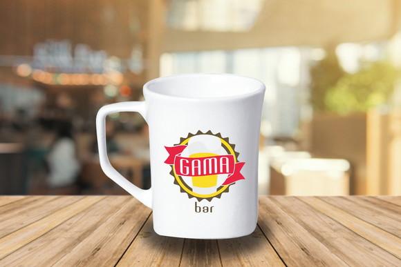 Caneca Quadrada Personalizada 160ml Porcelana - 48 Unidades