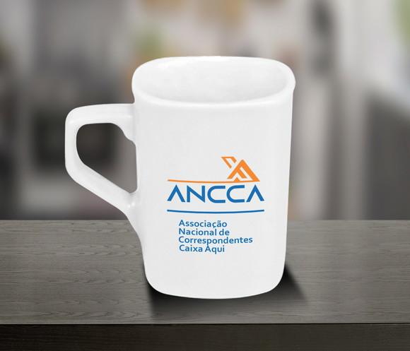 Caneca Quadrada Personalizada 160ml Porcelana - 200 Unidades