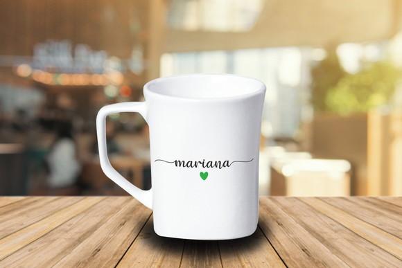 Caneca Quadrada Personalizada 160ml Porcelana - 48 Unidades