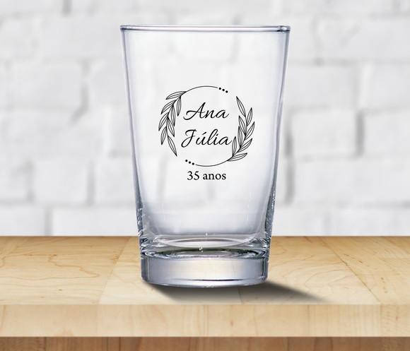 Copo Caldereta 300ml Vidro Personalizado - 36 Unidades