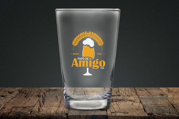 Copo de Cerveja Personalizado Caldereta 350ml - Kit 24 Un.
