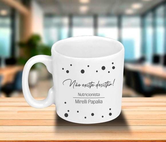 Mini Caneca Personalizada de 100ml Porcelana - 100 Unidades