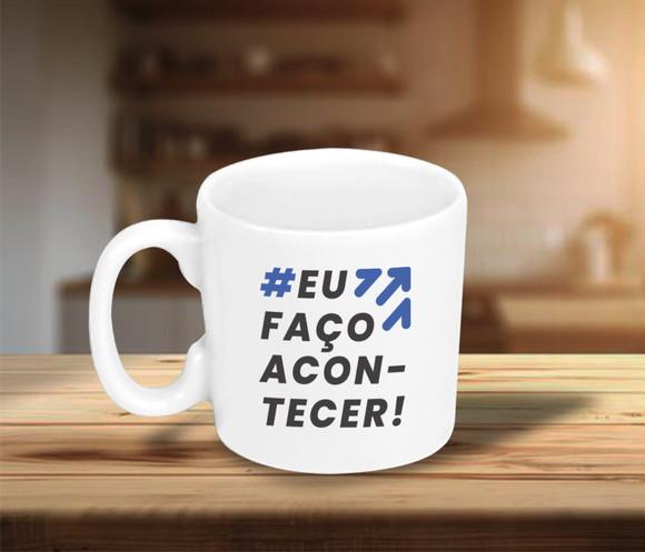 Mini Caneca Personalizada de 100ml Porcelana - 100 Unidades