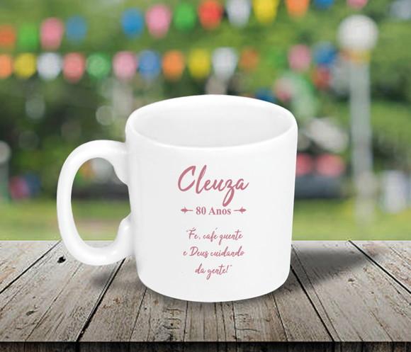 Mini Caneca Personalizada de 100ml Porcelana - 200 Unidades