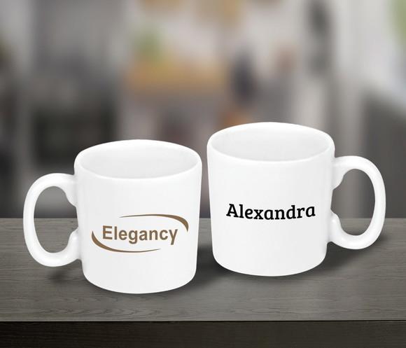 Mini Caneca Personalizada de 100ml Porcelana - 36 Unidades