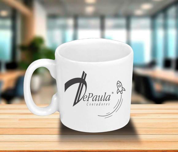 Mini Caneca Personalizada de 100ml Porcelana - 36 Unidades