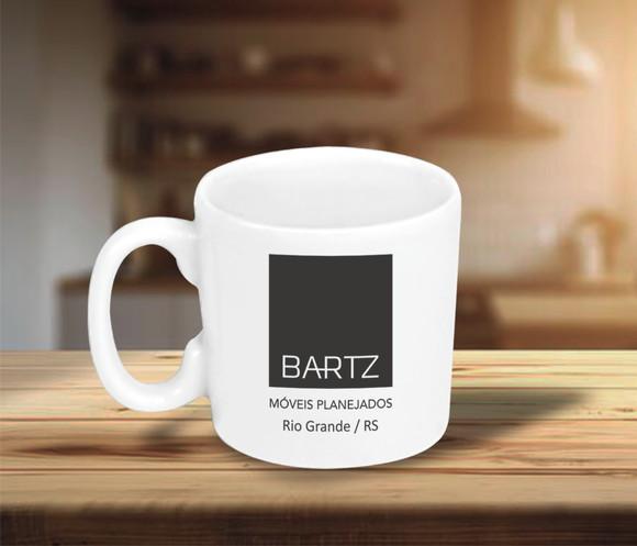 Mini Caneca Personalizada de 100ml Porcelana - 48 Unidades
