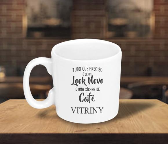 Mini Caneca Personalizada de 100ml Porcelana - 48 Unidades