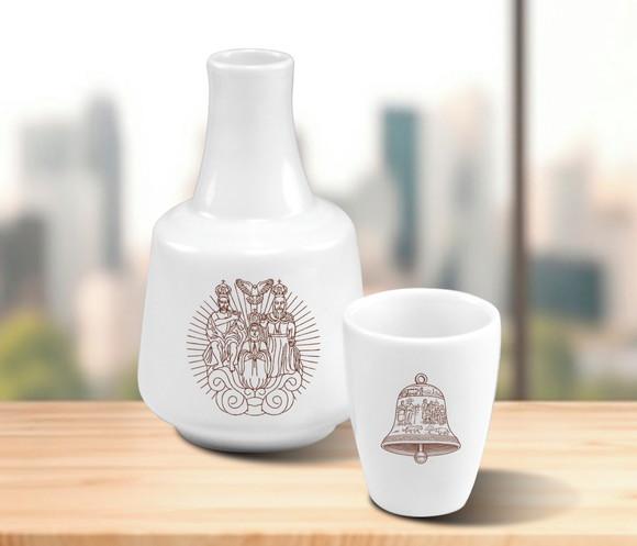 Moringa Personalizada de Porcelana de 500ml - 100 Unidades
