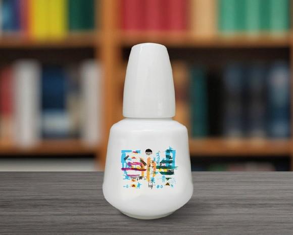 Moringa Personalizada de Porcelana de 500ml - 100 Unidades