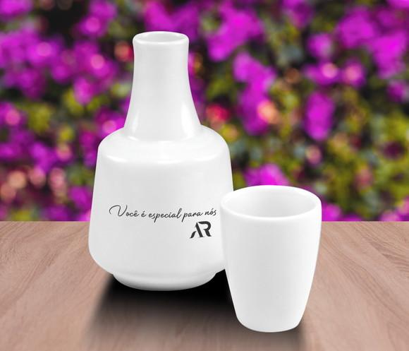 Moringa Personalizada de Porcelana de 500ml - 48 Unidades
