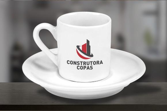 Xicara Café Porcelana Branca com Pires 55ml 48 Unidades
