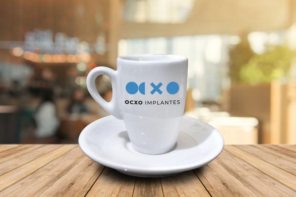 Xícara Genova 85ml com Pires Personalizado 12 Unidades
