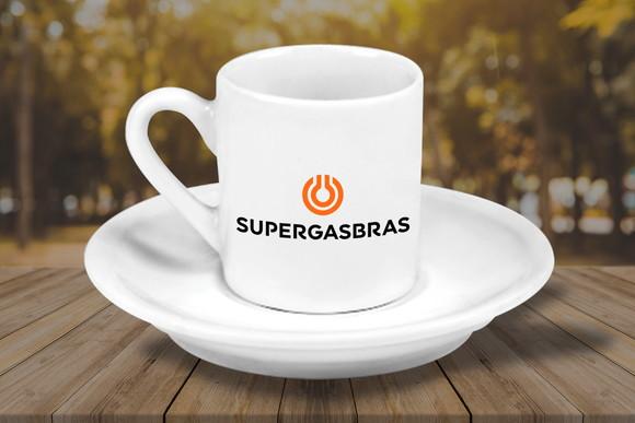 Xicara Mini com Pires Personalizada 55ml 48 Unidades