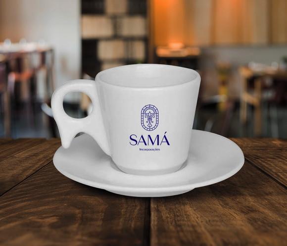 Xicara Personalizada de Café Pirâmide de 70ml - 12 Unidades