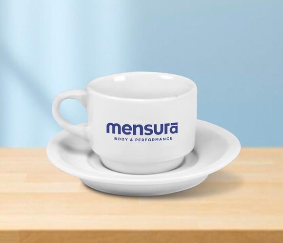Xicara Personalizada Empilhável com Pires 170ml - 48 Unidade
