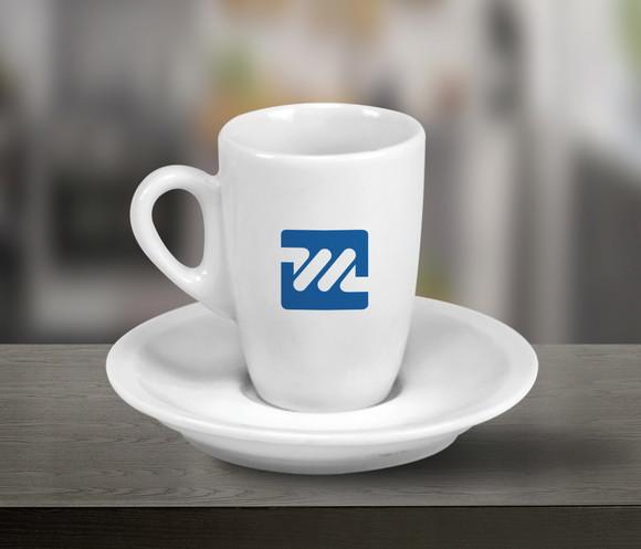 Xícara Personalizada Genova 85ml Porcelana 100 Unidades