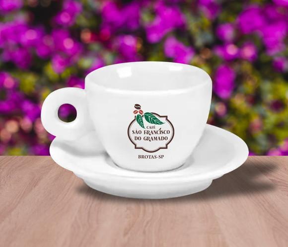 Xícaras de Café Personalizadas Porcelana de 70ml 48 Unidades