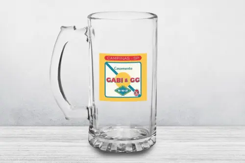 Caneca Chopp Berlim Vidro 500ml - Kit 48 Unidades