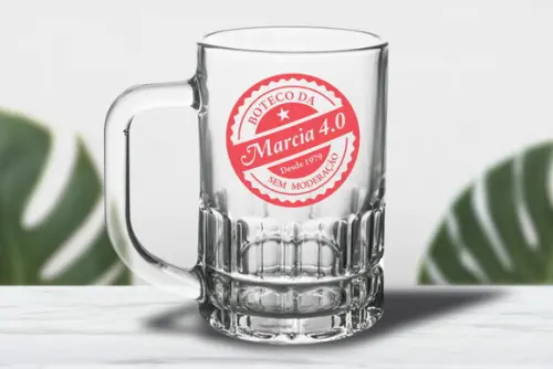 Caneca de Chopp Personalizada Munich 300ml - 36 Unidades
