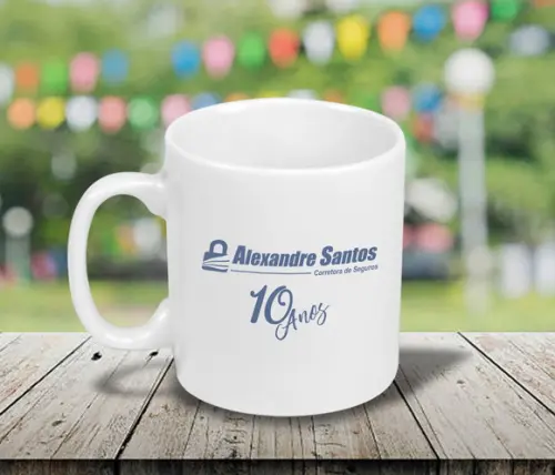 Caneca de Porcelana Personalizada 250ml 12 Unidades