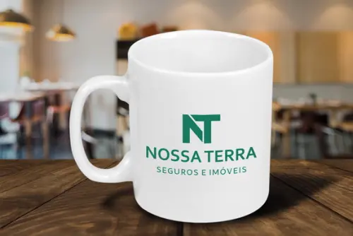 Caneca de Porcelana Personalizada de 250ml 12 Unidades