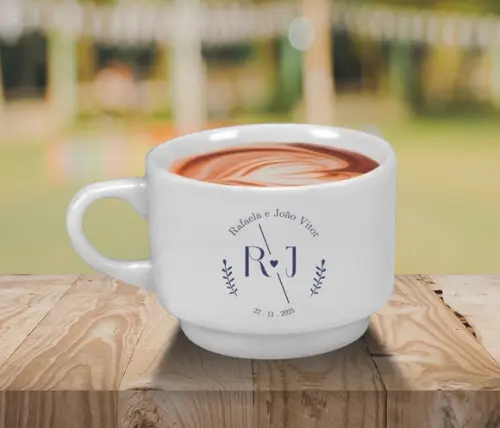 Caneca Empilhavel Personalizada 170ml - 24 Unidades
