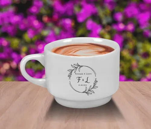 Caneca Empilhavel Personalizada 170ml - 24 Unidades