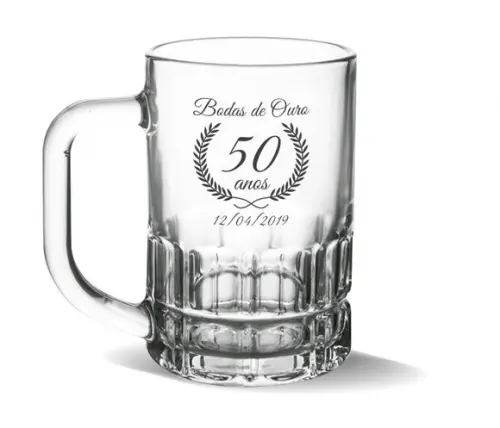 Caneca Munich de Chopp Personalizada 300ml 48 Unidades