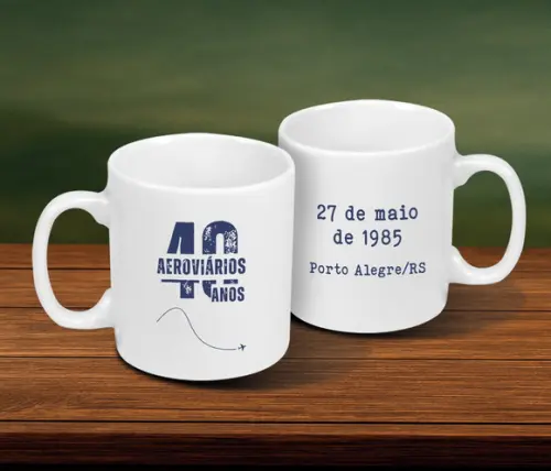 Caneca Personalizada 250ml de Porcelana - 48 Unidades