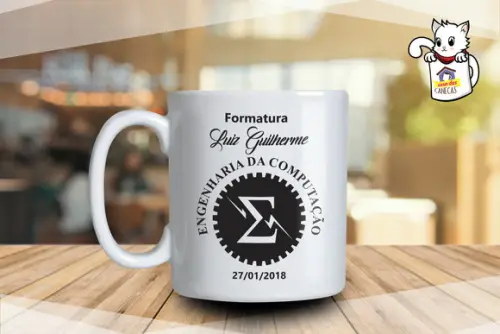 Caneca Personalizada 250ml de Porcelana 24 Unidades