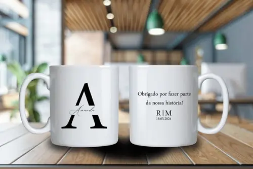 Caneca Personalizada 250ml Porcelana 36 Unidades