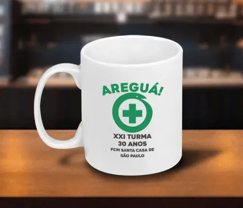 Caneca Personalizada de 250ml em Porcelana - 48 Unidades
