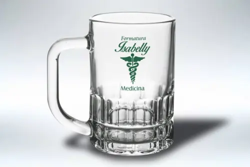 Caneca Personalizada de Chopp Vidro 300ml - Kit 48 Un.