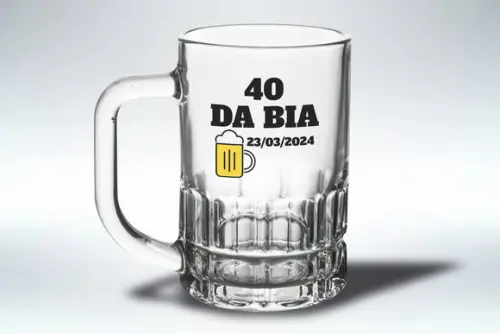Caneca Personalizada de Chopp Vidro 300ml 24 Unidades