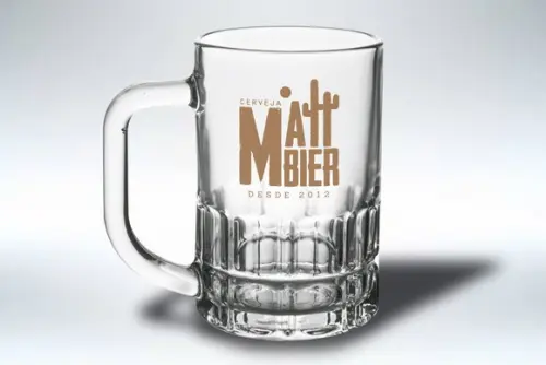 Caneca Personalizada de Chopp Vidro 300ml 24 Unidades